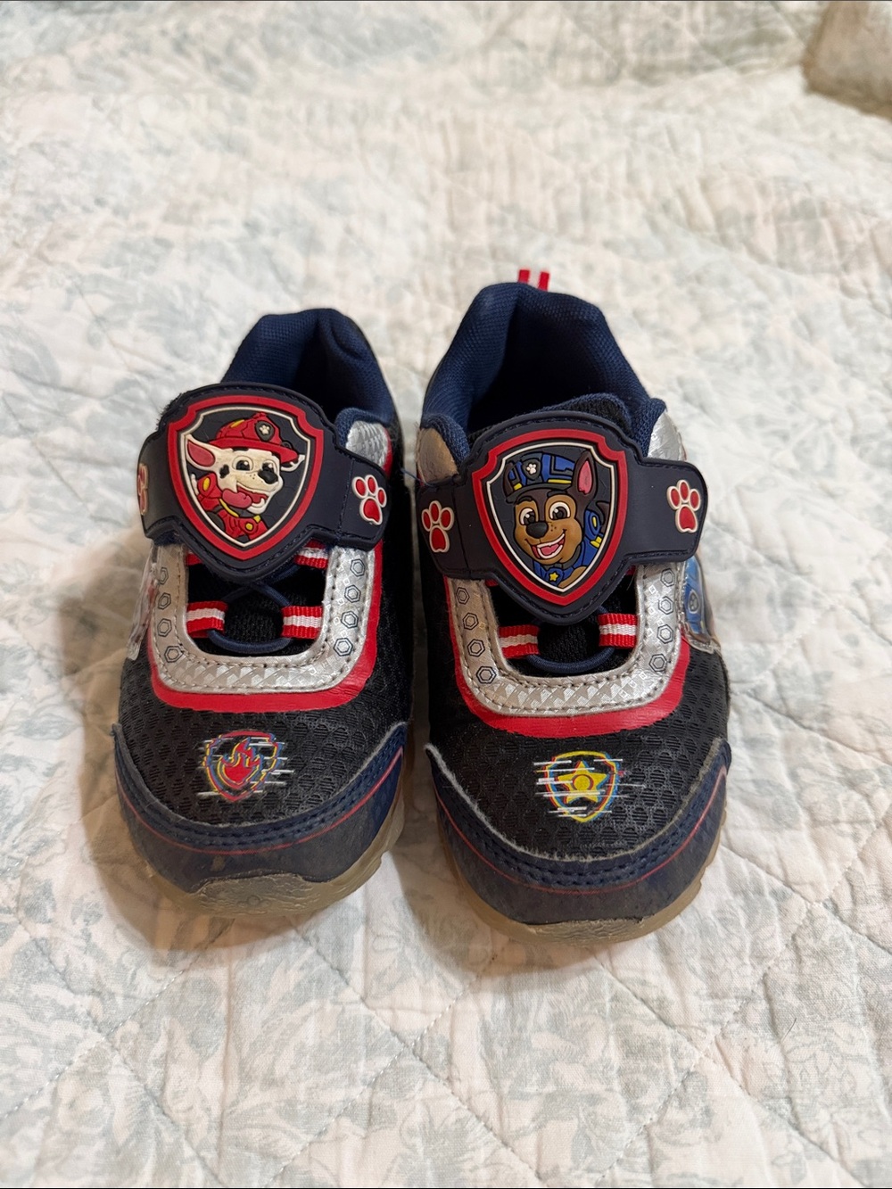Paw Patrol Navy, Red & Silver Light-Up Kids Sneakers